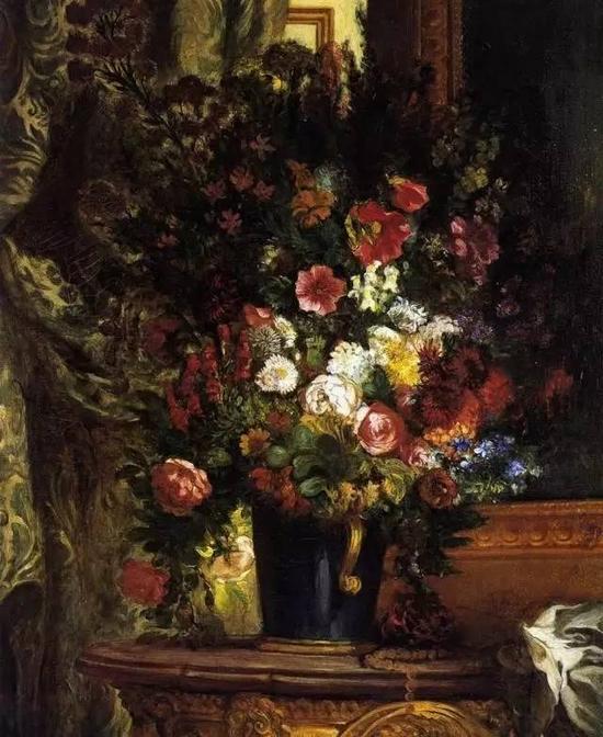 ̨ϵĻƿA Vase of Flowers on a Console, 1848-9