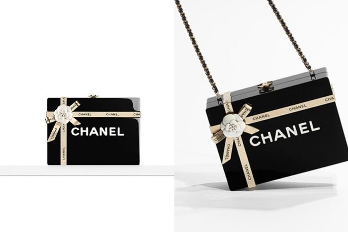 Chanel Gift Box Brass & Resin Evening Bag 1