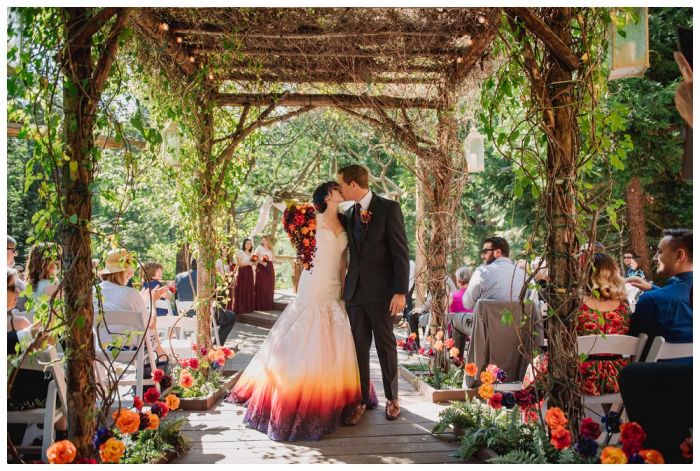 Dip-Dye Wedding Dress 13