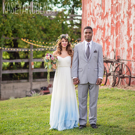 Dip-Dye Wedding Dress 5