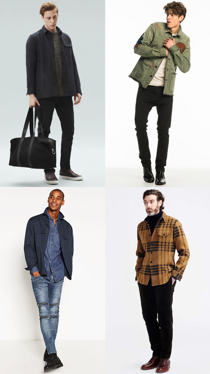 Men's Shacket Layering Outfit Inspiration Lookbook For Autumn and Winter