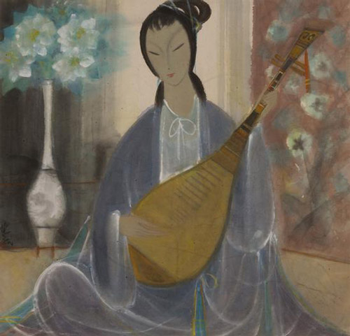     Ů 1960 ֽɫ 66x68cm л