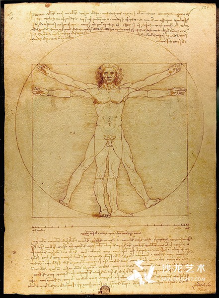ά³ˡVitruvian Man・棬Լ1487ֱ꣬ʺīˮ34.4ס25.5ף˹ѧԺ